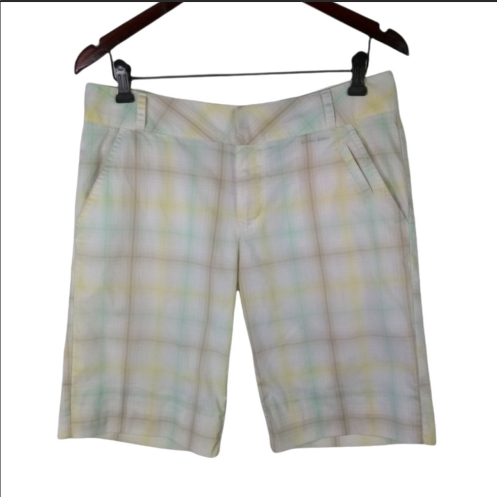Columbia Titanium Omni-Dry plaid shorts size 10